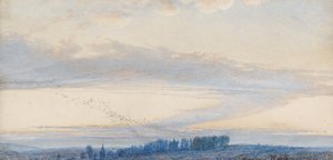 Castillo de Penkill, Anochecer, 1863 de William Bell Scott